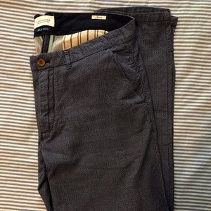 Scotch & Soda Men's Stuart Trousers (Navy Pattern)